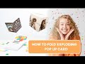 DIY: How to fold a pop-up card with confetti FULL TUTORIAL