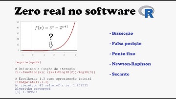Cálculo Numérico - Zero real de função no software R