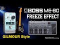 BOSS ME-80 FREEZE Effect - GILMOUR style [Free Settings].