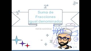 Suma de fracciones con igual denominador