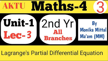 Lec-3 I Unit-1 I Maths-43|Lagrange