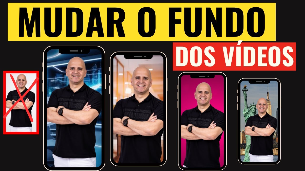 Como MUDAR O FUNDO do seu VÍDEO pelo CELULAR ! - YouTube