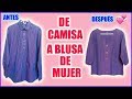 #2 TRANSFORMAR CAMISA DE HOMBRE EN UNA BLUSA DE MUJER - MariG