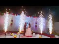 Beautifull bride and groom entry  cold pyro fireworks  low fog matka  sr events nagpur 9373562760