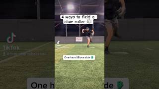 How do you field a slow roller ? baseball fun infield defense sports fall home hands