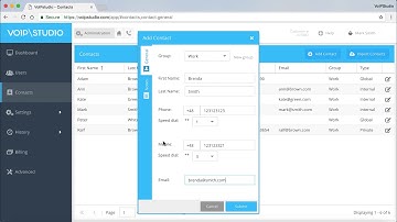 How to create a new contact on VoIPstudio