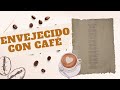 Envejecido con café instantáneo