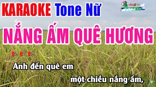 Nắng Ấm Quê Hương Karaoke Tone Nữ - Nhạc Sống Thanh Ngân News