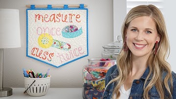 How to Make a Measure Once Cuss Twice Wall Hanging - Free Project Tutorial