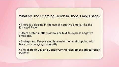What Are The Emerging Trends In Global Emoji Usage? - Everyday-Networking