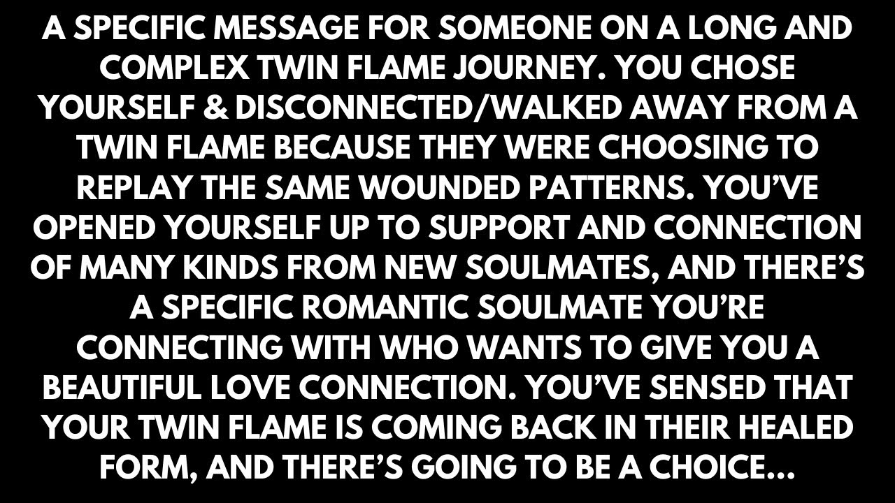 A healed twin flame is coming back, but a romantic soulmate has entered. [Twin Flame Reading]