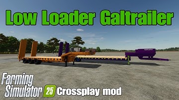 Low Loader Galtrailer / FS25 crossplay mod