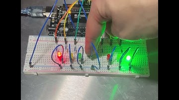 video simulazione semaforo con pulsante arduino