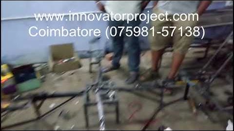 Four Way hacksaw machine / motorized four way hack saw machine / best final year mechanical projects