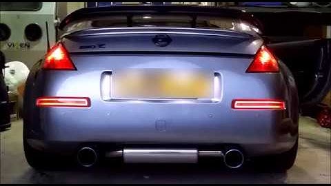 Nissan 350Z 3-In-1 Full LED Turn Signal Backup Tail Lamp Demo