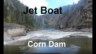 Jet boat round trip Corn Creek Idaho to Hells Canyon Dam