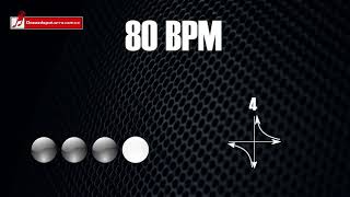 Video thumbnail of "Base de batería en 4/4 a 80 BPM "drum loop" para practicar"