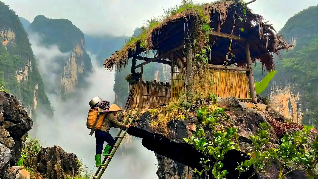 Полное видео. Путешествие матери-одиночки в заброшенном доме в глубине леса.