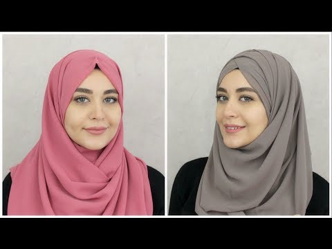 2 New Chiffon Hijab Tutorials | Muslim Queens by Mona