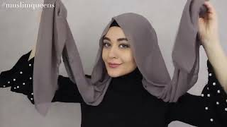 2 New Chiffon Hijab Tutorials | Muslim Queens by Mona
