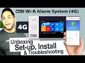 Osi 4g wifi alarm system  unboxing setup install  troubleshootingfull  osi go direct