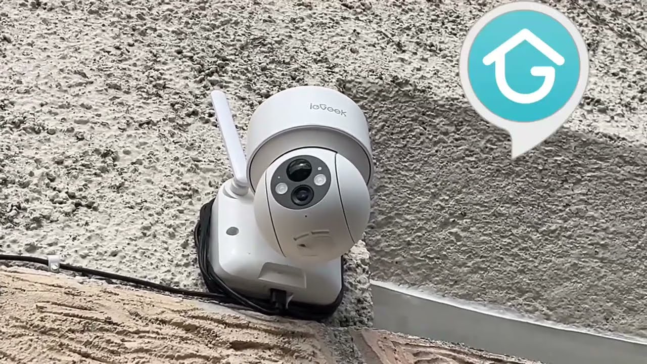 IeGeek 2K Caméra de Surveillance WiFi Extérieur sans Fil Solaire