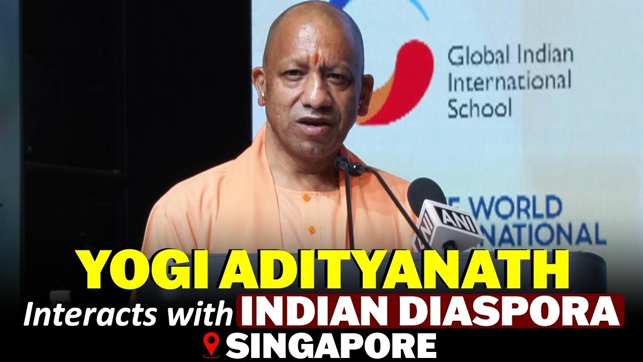 LIVE: UP CM Yogi Adityanath interacts with Indian Diaspora in Singapore ...