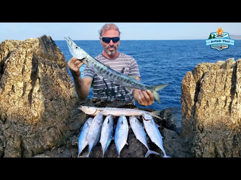AKYAKA MACERASI!! BALIK İÇİN DENİZE ATLADIM!! Shore Jig Avı! Ege'den Akdeniz'e Vlog! (4.Bölüm)