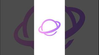 Create Galaxy planet icon design in adobe illustrator #icondesign #adobeillustrator