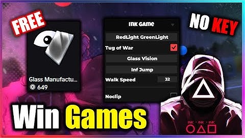 [RELEASE🦑] Ink Game Script - Win Games | Free Glass Vision & More (NO KEY!!)