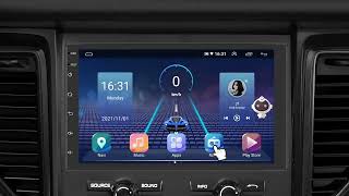 Podofo 8G 128G Car Radio Gps 2 Din Android 10.0 Auto Carplay Universal