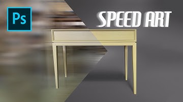 Speed Art | Graphic Design table (High Nightstand) in Adobe Photoshop CC (#Speedart)