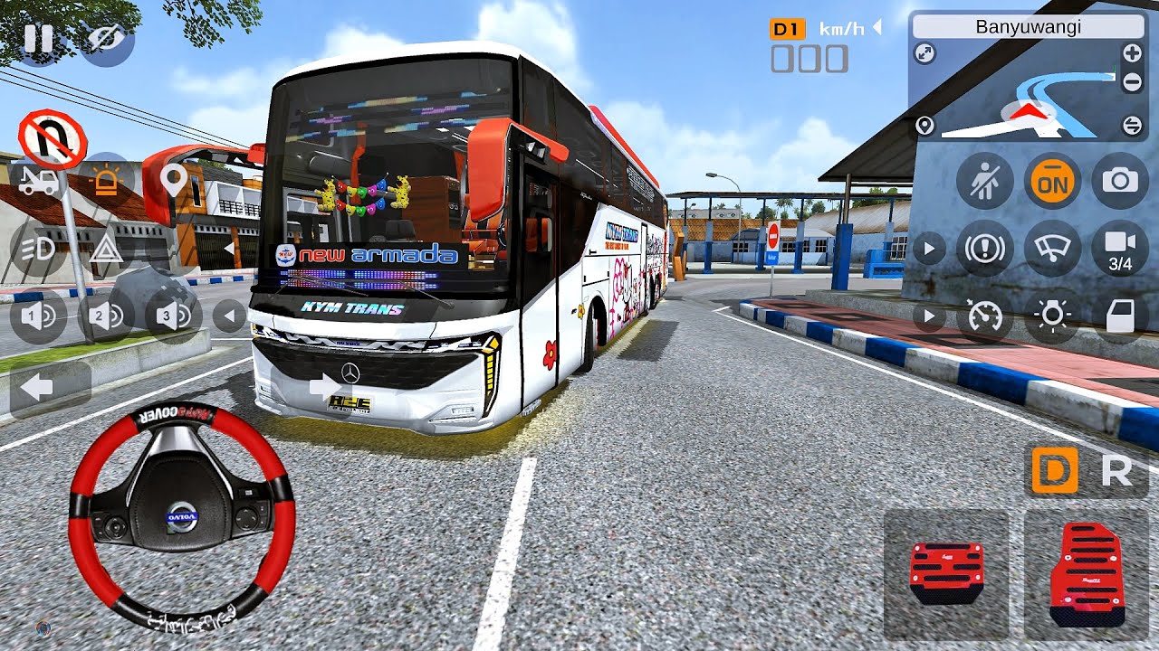 Bus KYM Trans Putri Minang Skylander R25 Santuy Sambil Oleng Bareng Azzalea