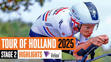 THRILLING Time Trial Finish 😲 Tour of Holland Stage 2 Highlights