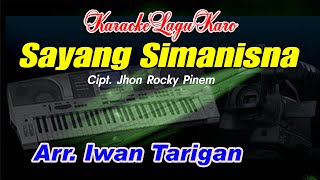 Karaoke Lagu Karo Sayang Simanisna