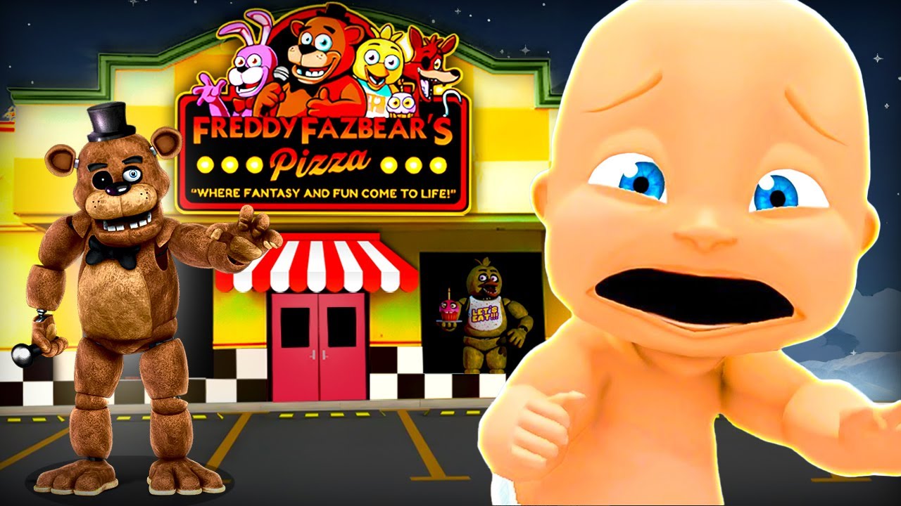 Daddy & Baby Get Trapped In FNAF PIZZERIA! 