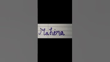 Writing Name "Mahima" in  Cursive Writing | #shorts  #calligraphy