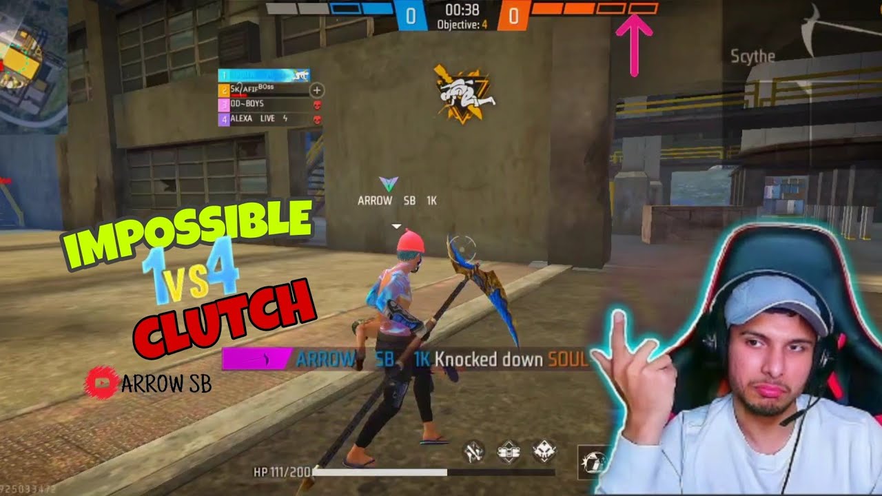 IMPOSSIBLE 1 vs 4 CLUTCH 😱😤💯||#1vs4clutch - YouTube