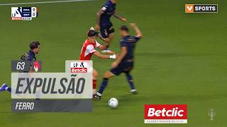 Estoril, Expulsão, Ferro, 63m | Braga - Estoril (Liga 26/27 #6)