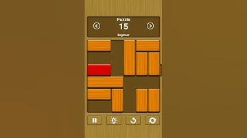 Unblock Me || Puzzle Level 15 || Solution