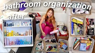 EXTREME bathroom organization and cleaning! *satisfying*