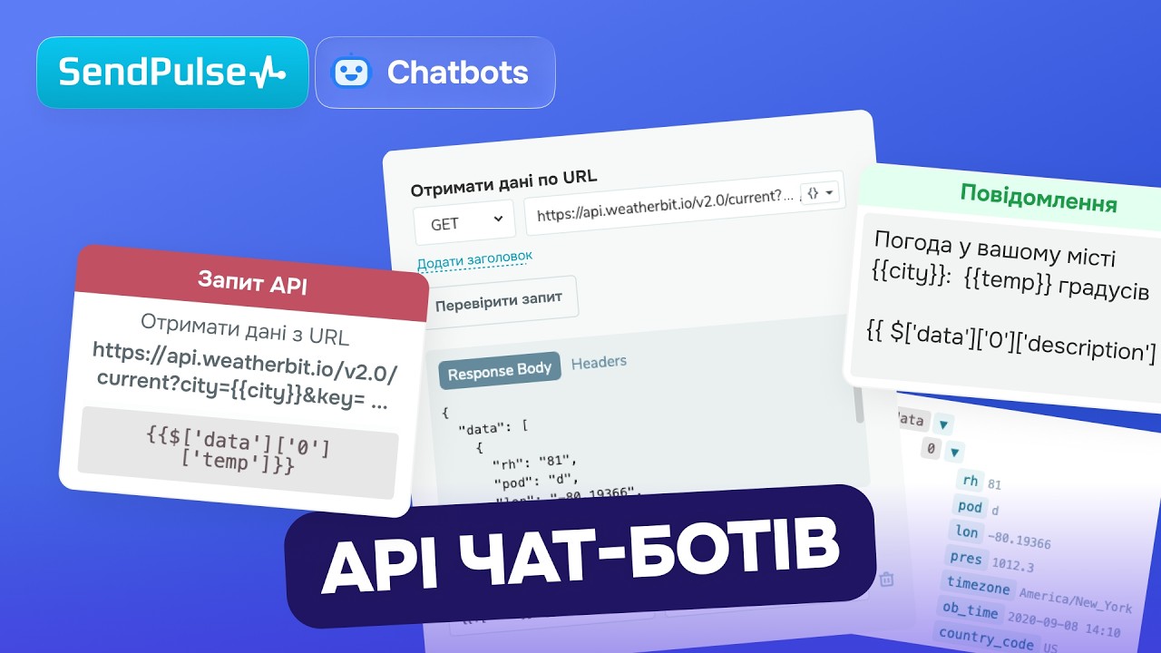 Як працювати з API СендПульс у чат-ботах