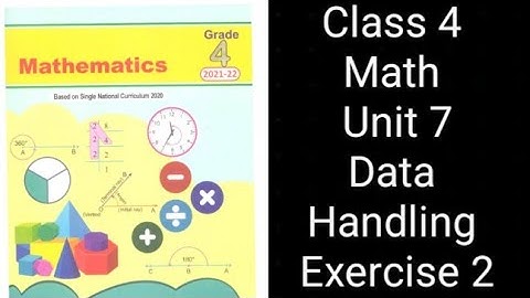 Class 4 Math | Unit 7 Exercise 2 | Data Handling | Punjab Textbook Board