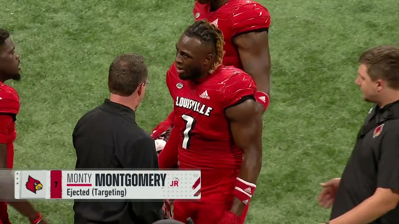 Monty Montgomery EJECTED For Targeting QB | Louisville vs Ole Miss