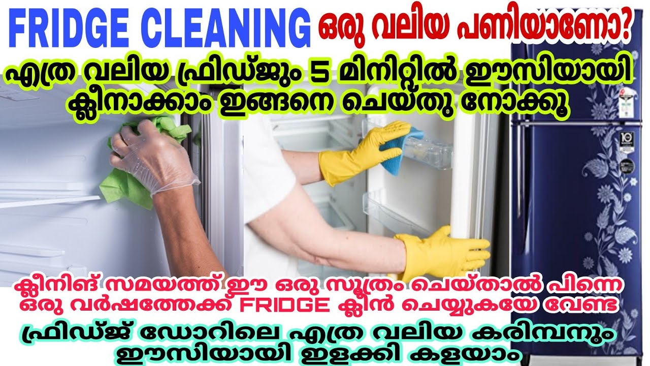 ഇങ്ങനെ ചെയ്താൽ മതി എത്ര അഴുക്കുപിടിച്ച ഫ്രിഡ്ജും എളുപ്പത്തിൽ വൃത്തിയാക്കാം|Easy Fridge Cleaning Tips
