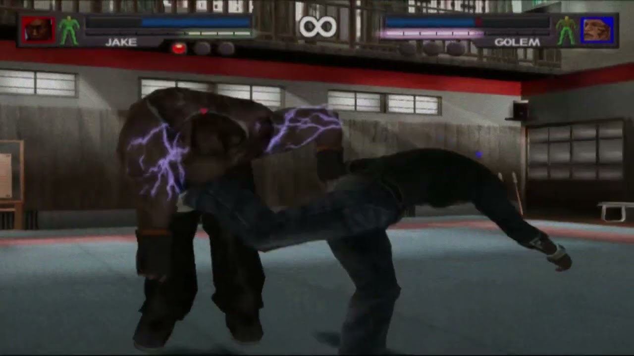 Jake VS Golem | CPU Only | Urban Reign | PCSX2