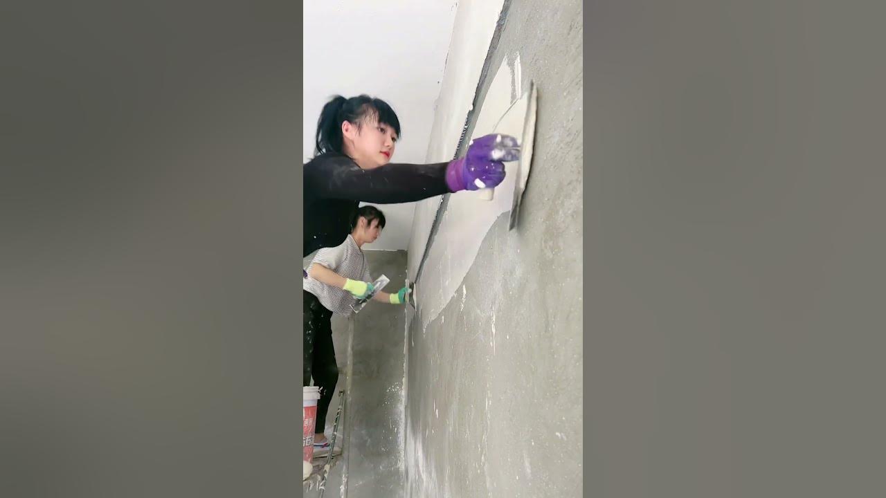 How to Prepare Tiles Wall , Wall paint Fast & Beauty part 3632 YouTube