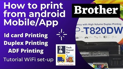 Brother Printer DCP-T820DW multifunction,how to print from Android Mobile/App,WiFi set-up tutorial,