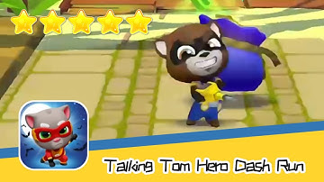Talking Tom Hero Dash Run Day159 Walkthrough Endless runner Save the world Recommend index five star