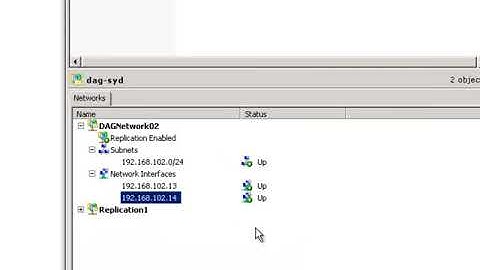 Exchange 2010 Training - Module 07 Lesson 04 Configuring DAG Networks